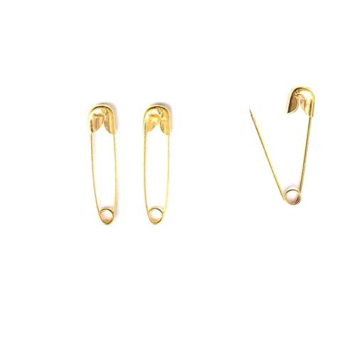 1000 pcs Exquisite Small 19mm Gold Tone Metal Clothing Accessories Trimming Fastening Safety Pins (Gold, 1000pcs)