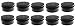 3 oz.Tins Black Aluminum Metal Tin Round Screw Top Lid Containers Jars Metal Storage Tin Jars Aluminum Tin Cans Travel Storage Tins,for Lip Balm DIY Cosmetics Salves, 3oz./3 Ounce/90 ML,10 Pack