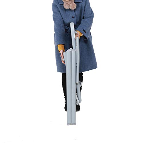 Chicreat Campingklappstühle mit Polsterung, Silber/Grau (2er-Pack) – Bild 6