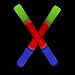Fun Central AC894 LED Foam Stick Baton Supreme - Multicolor - 12 Pack