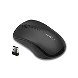 LINGYI 2.4GHz Wireless Mouse, Portable Mice with Nano USB Receiver, 3 Adjustable DPI Levels, Optical Mouse for Laptop, PC Computer, Macbook（Black）