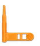 ACK, LLC Ergo Grip Safety Chamber Flag (Orange, Set of 3)