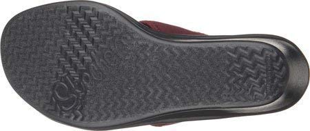 Skechers Women's Rumblers Two Strap Slide Wedge Sandal, Wine,7 B(M) US