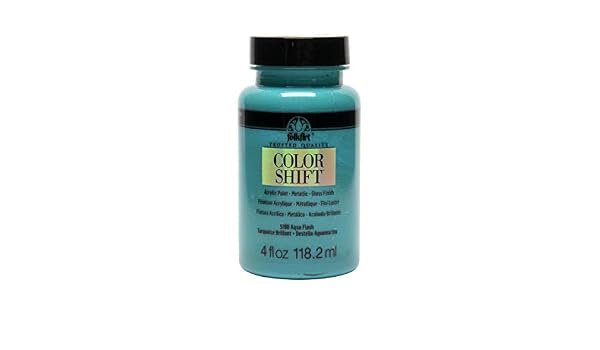 Desconocido FolkArt Color Shift Pintura acrílica Aqua Flash, 4 oz ...
