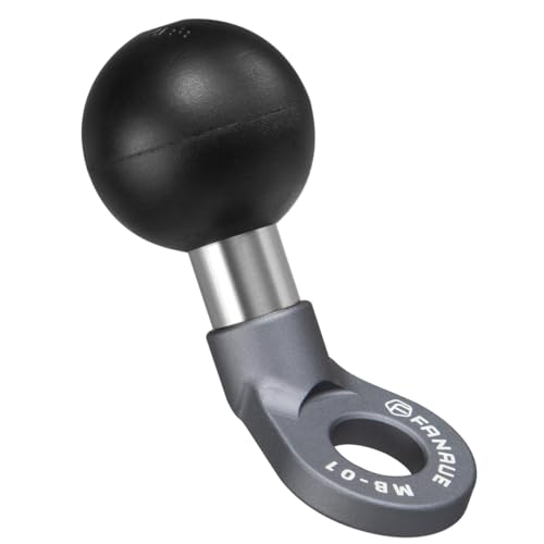 FANAUE 1 inch Angled Bolt Head Adapter Ball Base with 10mm Mounting Hole, Aluminum 1