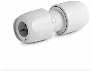 HEP 15MM Pushfit Straight Connector Pack Of 10 White HD1/15W