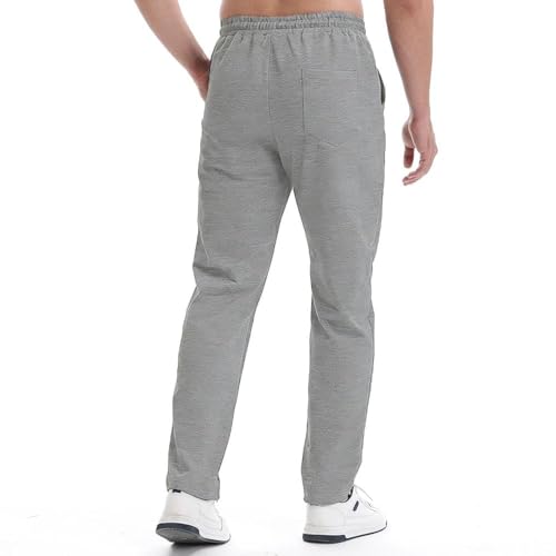 ZOXOZ Sports Trousers Men's Casual Sweatpants Cotton Elastic Waist Sweatpants