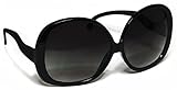 Tantino Big Huge Oversized Square Sunglasses Womens Fashion Black Frame