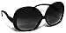 Tantino® Big Huge Oversized Square Sunglasses Womens Fashion Black Frame