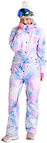 Ski jacket with bust, hip, shoulder, size, sleeve, and waist details.