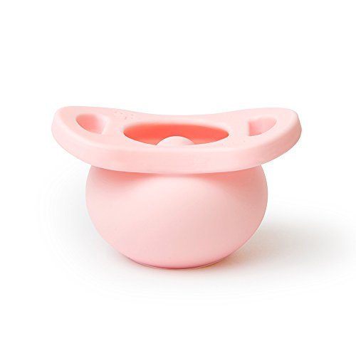Doddle & Co. The Pop Pacifier, A Cleaner Baby Pacifier Made with 100% Medical Grade Silicone and Self Containing Protective Case, Blush