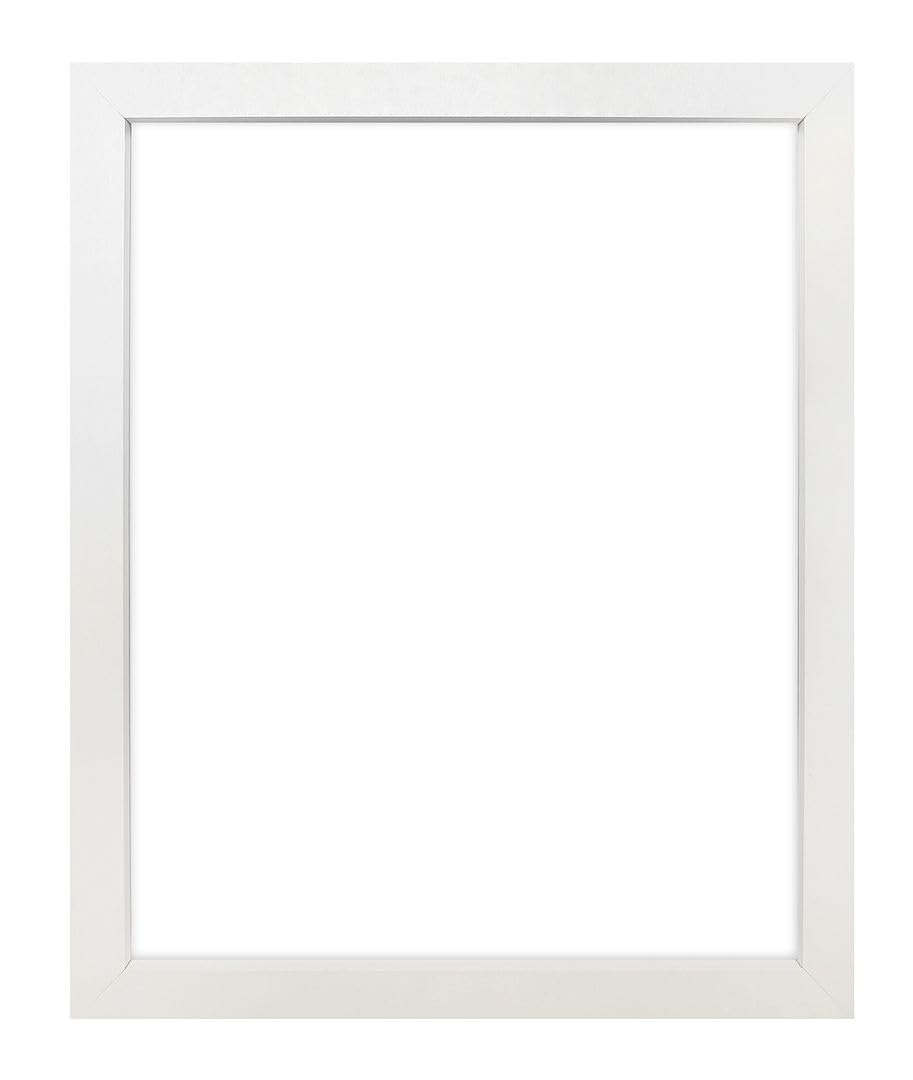 H7 White Picture Frame 60 x 80 cm Plastic Glass