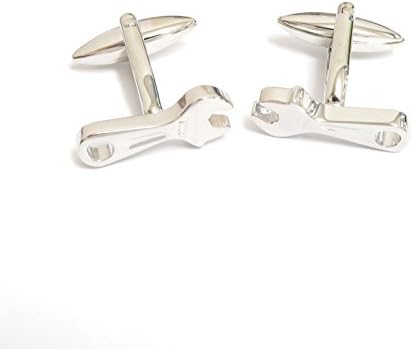MENUSS CUFFLINK WITH IMITATION RHODIUM PLATED/SPARTAN DESIGN
