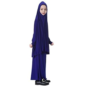 D DOLITY Meisjesmoslim grote overhead Hijab Abaya Jilbab Islam gebed rok voor Hadsch Umrah
