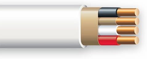 CERRO 147-1403CR Cerrowire 147-1403CR 14-3 NM-B w/Ground 600V Indoor Copper Building Wire 100-foot Coil, White,
