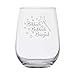 Bibbidi Bobbidi Boozed (15 oz) Stemless Glass Gift for Wine Lover Movie Gifts - Funny Birthday Present for Her, Mom, Women, Fairy Godmother - Cinderella Princess Theme Christmas - Drinking Cup