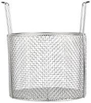 Marlin Steel Electropolished Round Mesh Basket with Handles (10" D x 8"H)
