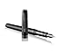 PARKER Premier Fountain Pen, Monochrome Black, Fine Nib with Black Ink Refill