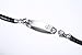 Free Engraving Unisex Stainless Steel Tag with Black Braided Leather Triple Wrap Medical Alert Bracelets