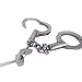 Funny Steel Double Lock Handcuff Asjustable for Police for Security Guards, Law Enforcement, Military, Concerned Citizens Roll Play Training-Silver