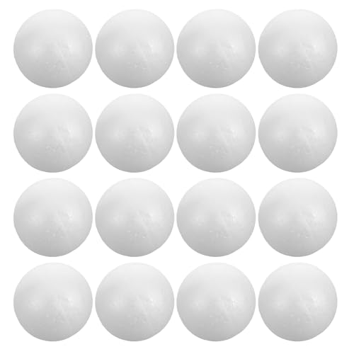 GANAZONO 36pcs 2.5 Inch Craft Balls Polystyrene Foam Balls for DIY Crafting Smooth Polystyrene Foam Balls for Decoration Household Projects White