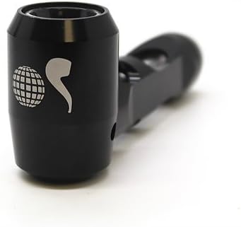 World'sPipe Glass Steamroller | with Mysterious Smoking Accessory Gift | - Portable, Durable and Lightweight with All Glass Path| (Black)