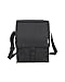 PackIt Freezable Deluxe Large Lunch Bag with Shoulder Strap, Black