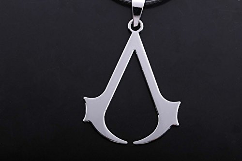 Assassin's Creed Logo Badge Cosplay Pendant Necklace (Silver)