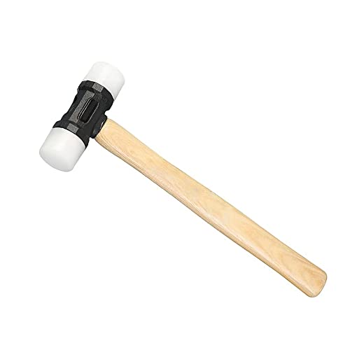 WUTA Nylon Head Mallet Hammer Dual Face Jewelry Metal Art leather Craft Tool Handmade DIY Leather Punch Tool,35mm