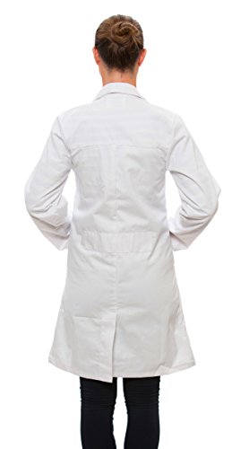 Dr. James Women's 100% Cotton White Lab Coat 39 Inch Length Size 6 US-04-C - Thumbnail 2