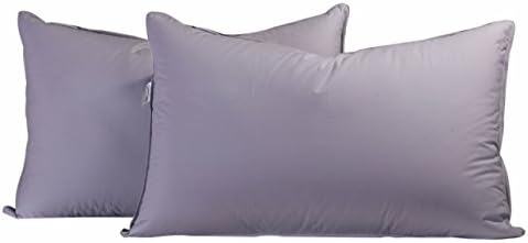 Set Of 2 ，650 Fill Power Down Pillow ， Medium Firm - Standard/Queen (Standard 20x26inch(51x66cm), Gray)