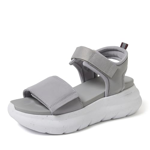 Dearfoams Women's Odell Wedge Lightweight Comfortable Adjustable Platform Sanda…