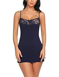 Avidlove, lencería sensual, babydoll de encaje, vestido con tiras, para mujer