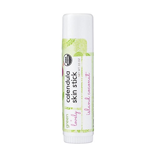 Calendula Skin Stick, Island Coconut. Moisture Stick. Organic Lotion Bar. Moisturizing Ointment Salve. Multipurpose Skin Cream - 0.5 oz. (1 tube set)