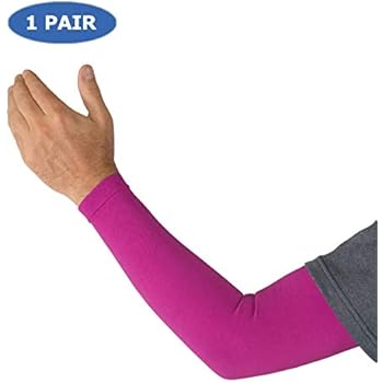 Kinship Comfort Brands® True Graduated Compression Arm Sleeves Therapeutic Support for Arm Muscles for Men & Women | Moisture Wicking, Fabric | UV Sun Screen | ONE Pair (Available in Sizes S,M,L,XL)