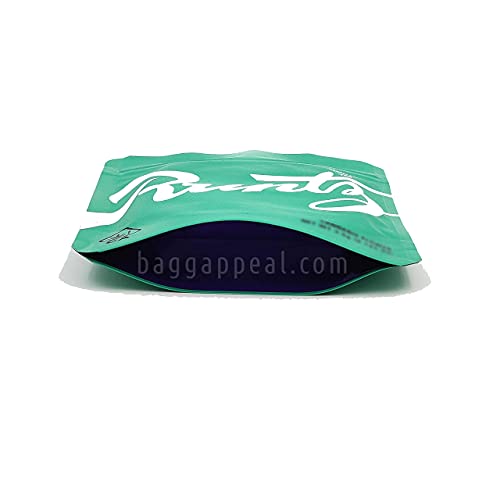 100 Pack, Runtz Mylar Foil Resealable Ziplock 3.5 gram Smell Proof Heat seal Runtz Cookie