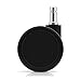 Katu Large Office Chair Casters Wheels for Hardwood - Heavy Duty Replacement for Laminate and Carpets. (Set of 5) Color Black