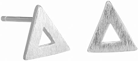 jewellery Sterling silver mini cut out geometric stud earrings, mini hollow earrings