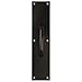 National Hardware Door Pull Plate for Door Handles on Front Back Doors,Commercial Door Pull Handle for Swinging Doors or High Traffic Areas,N270-402 in Oil Rubbed Bronze,Satin Aluminum,3-1/2' x 15'