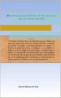 Livro Interpretação das Profecias do Ano da Graça segundo as Escrituras Sagradas
