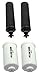 Big Berkey BK4X2 Countertop Water Filter- 2 Black Berkey Elements and 2 Fluoride Filters bundled with Berkey Blue Waterbottle