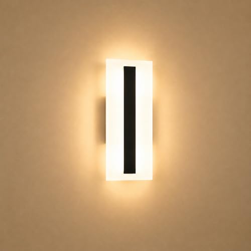 LED Wall Sconce Black Acrylic Shade