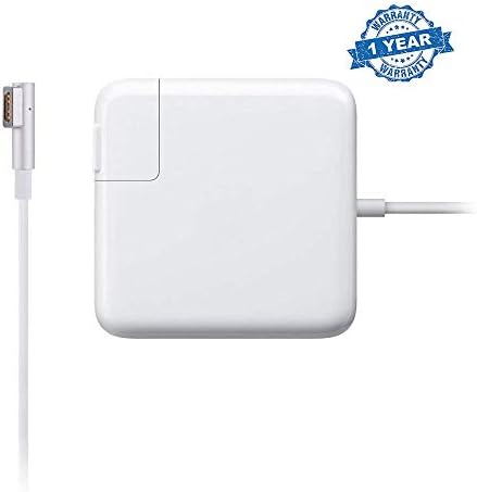 Mac Book Pro Charger, 60w Power Adapter Magsafe 1 L-Tip Adapter Charger Connector - Superior Heat Control - MacBook Pro 13-inch [Before Mid 2012] (White)