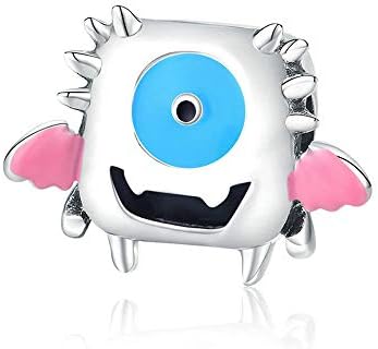 Monster Authentic 925 Sterling Silver Cartoon Dumb & Dumber Charms Beads fit DIY Original Bracelets Silver Jewelry