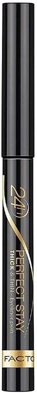 Max Factor Perfect Stay Thick Thin Eyeliner Pen 090 Black Long-Lasting Felt Tip