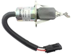 12v Shutoff Solenoid Sinocmp Fuel Shutdown Solenoid For Cummins Excavator Parts 3 Month Warranty Automotive Amazon Com