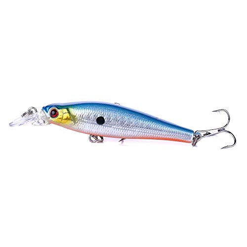 L-MEIQUN, 100pcs Angelköder 8.5cm / 9g Minnow-Köder-Qualitäts-harten Köder Crankbait Wobbler Angelausrüstung Leurre… – Bild 6