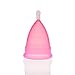 Menstrual Cup Soft Silicone Set - Best Feminine Reusable Period Moon Cups Starter Kit of 2 PCS With Bag - Alternative to Sanitary Napkins instead softcup - Blue Pink Combination Size (Small)