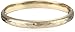 14k Gold-Filled Polished Faceted Hinged Yellow Bangle Bracelet