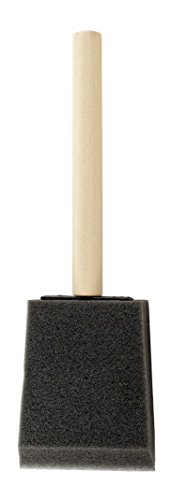 Pro Grade 2 Inch Foam Sponge Wood Handle Paint Brush Set (32 pc) Lightweight, Durable and Used for Acrylics, Stains, Varnishes, Crafts, Art, Glue Brushes, Touch UP's, Polyurethane (2"-32Ea)